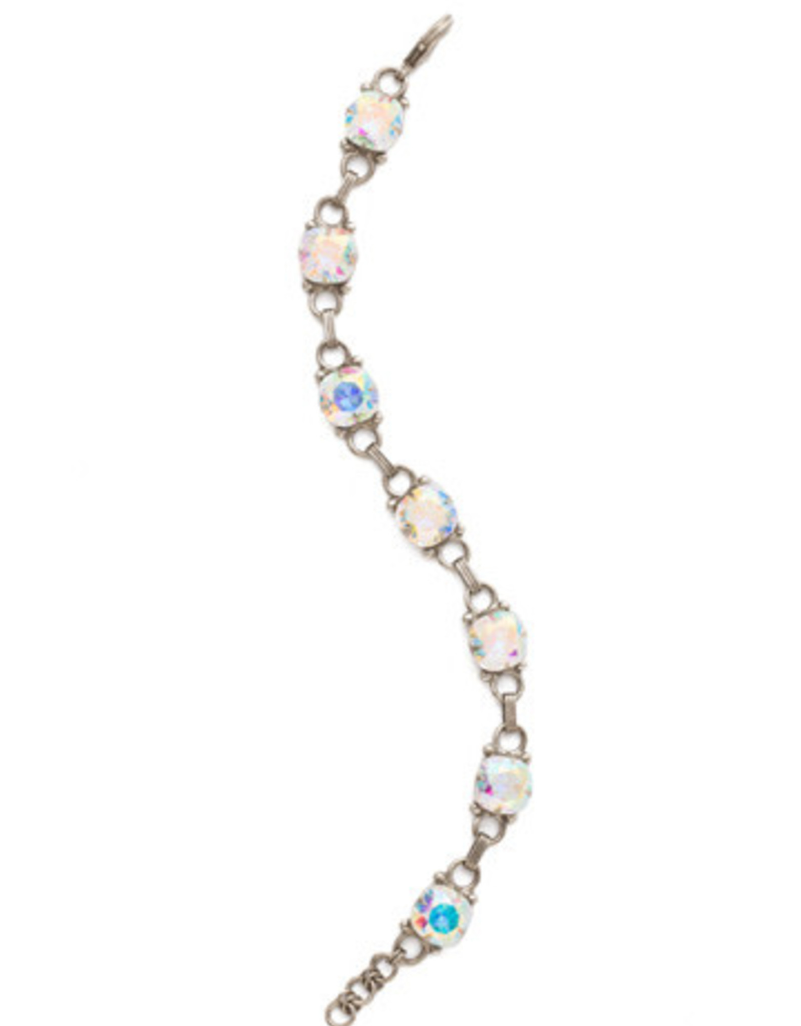Sorrelli BDN16ASCAB - Crystal Aurora Borealis Eyelet Line Tennis Bracelet