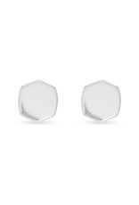 Kendra Scott Davis Hexagon Earrings - Sterling Silver