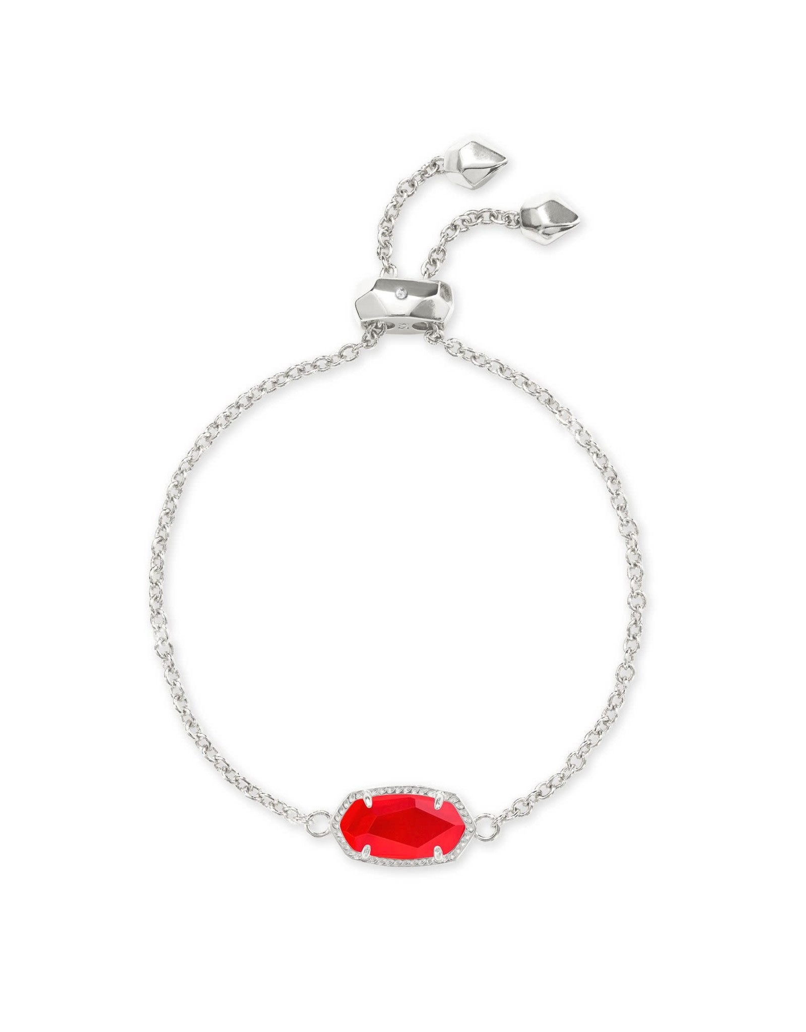 Kendra Scott Elaina Delicate Chain Bracelet - Red Illusion/Rhodium