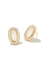 Kendra Scott Baguette Ellie Stud Earrings Gold/Iridescent Drusy