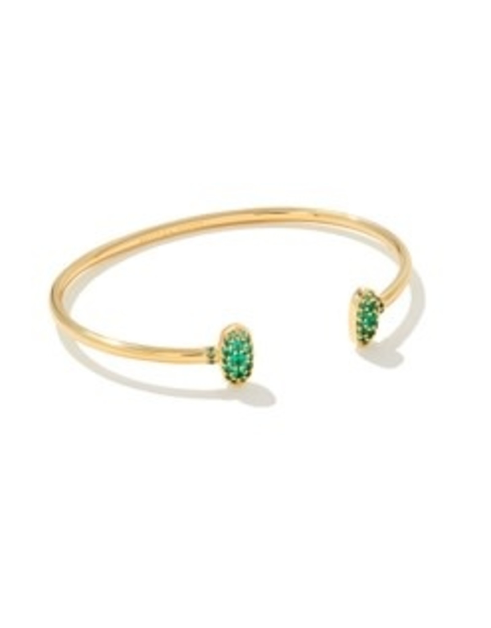 Kendra Scott Grayson Crystal Cuff Bracelet Gold/Emerald Crystal