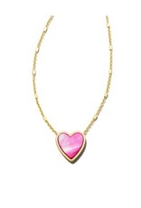 Kendra Scott Pink Heart Pendant Necklace