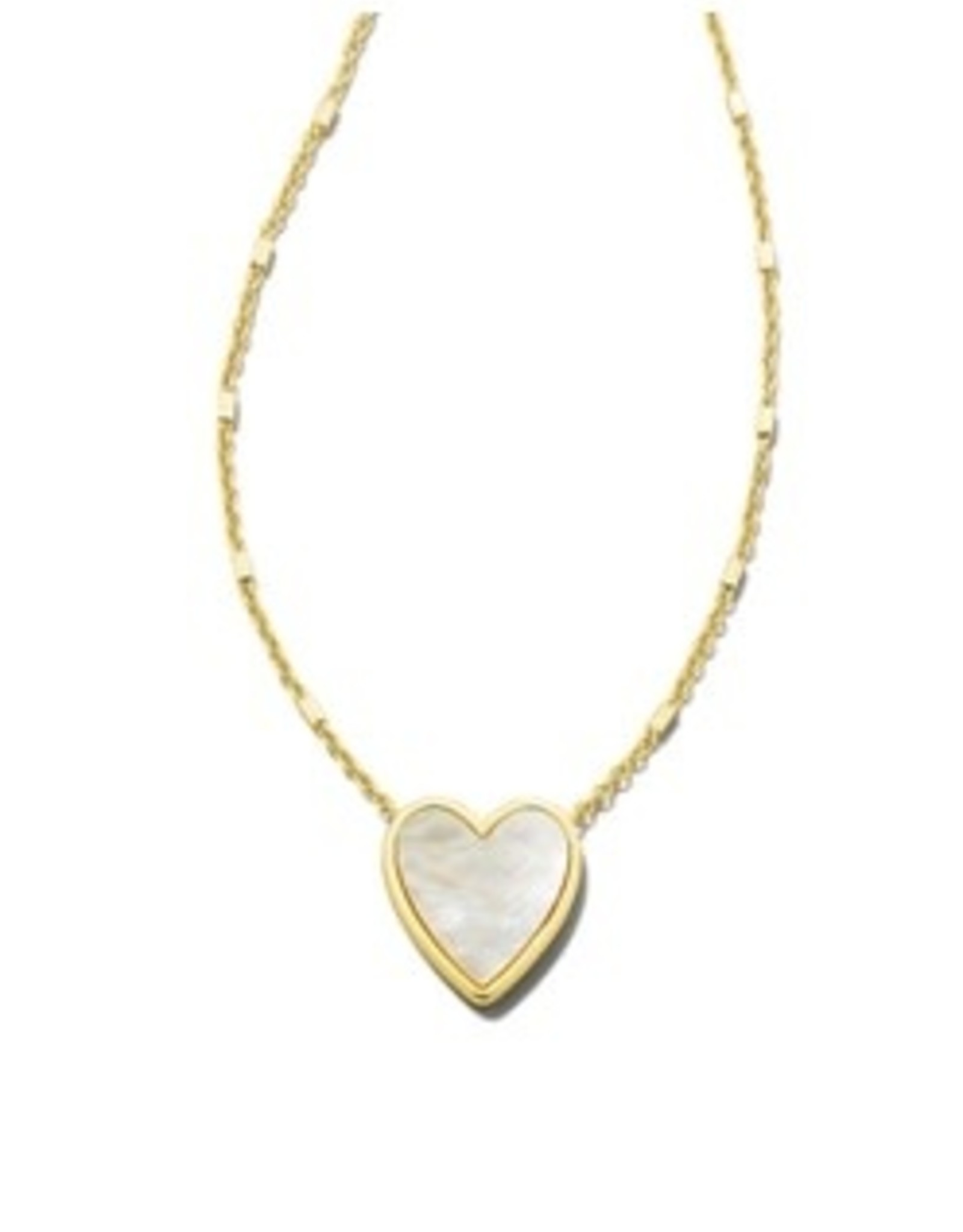 Kendra Scott Ivory MOP Heart Pendant Necklace