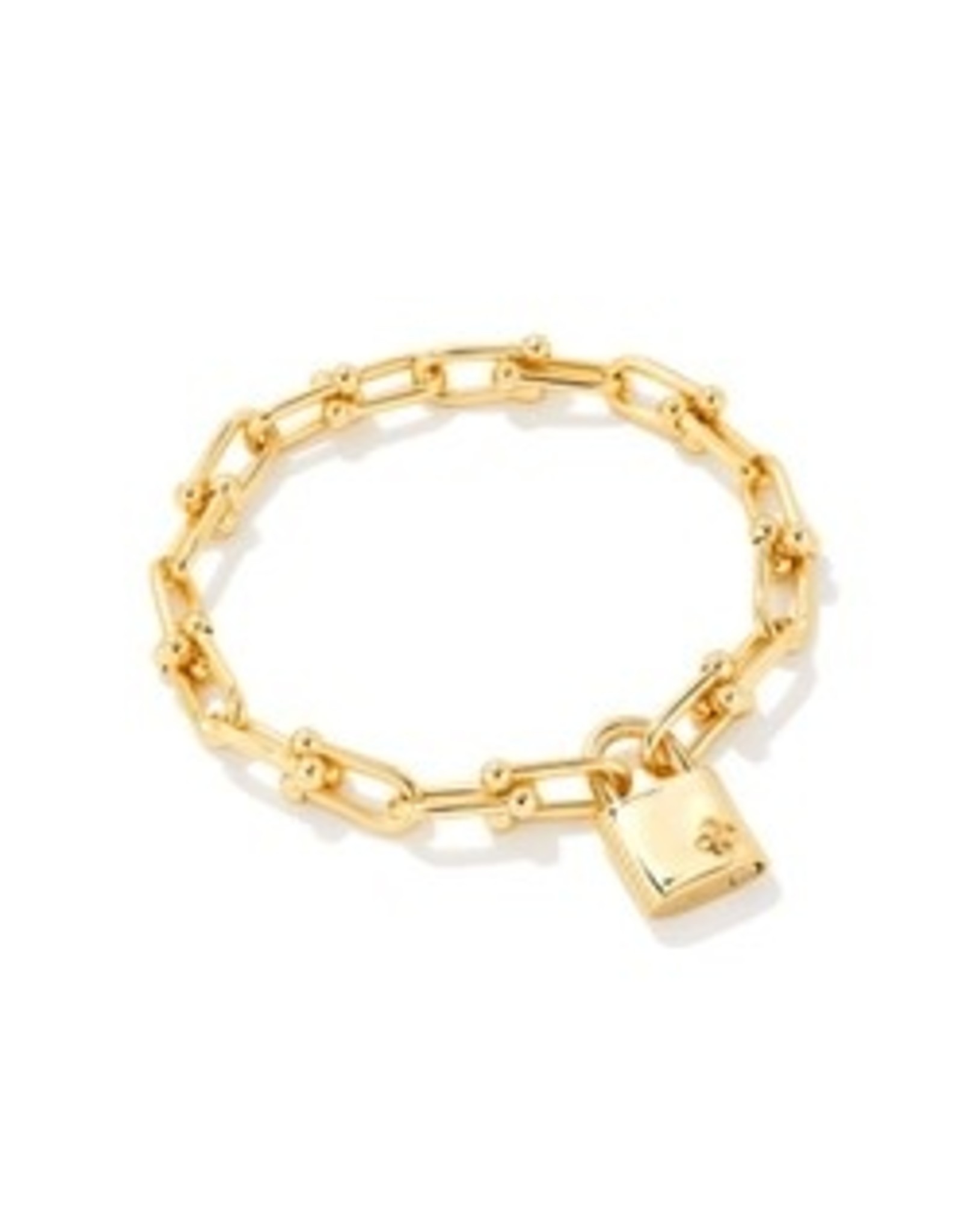 Kendra Scott Jess Lock & Chain Bracelet Gold