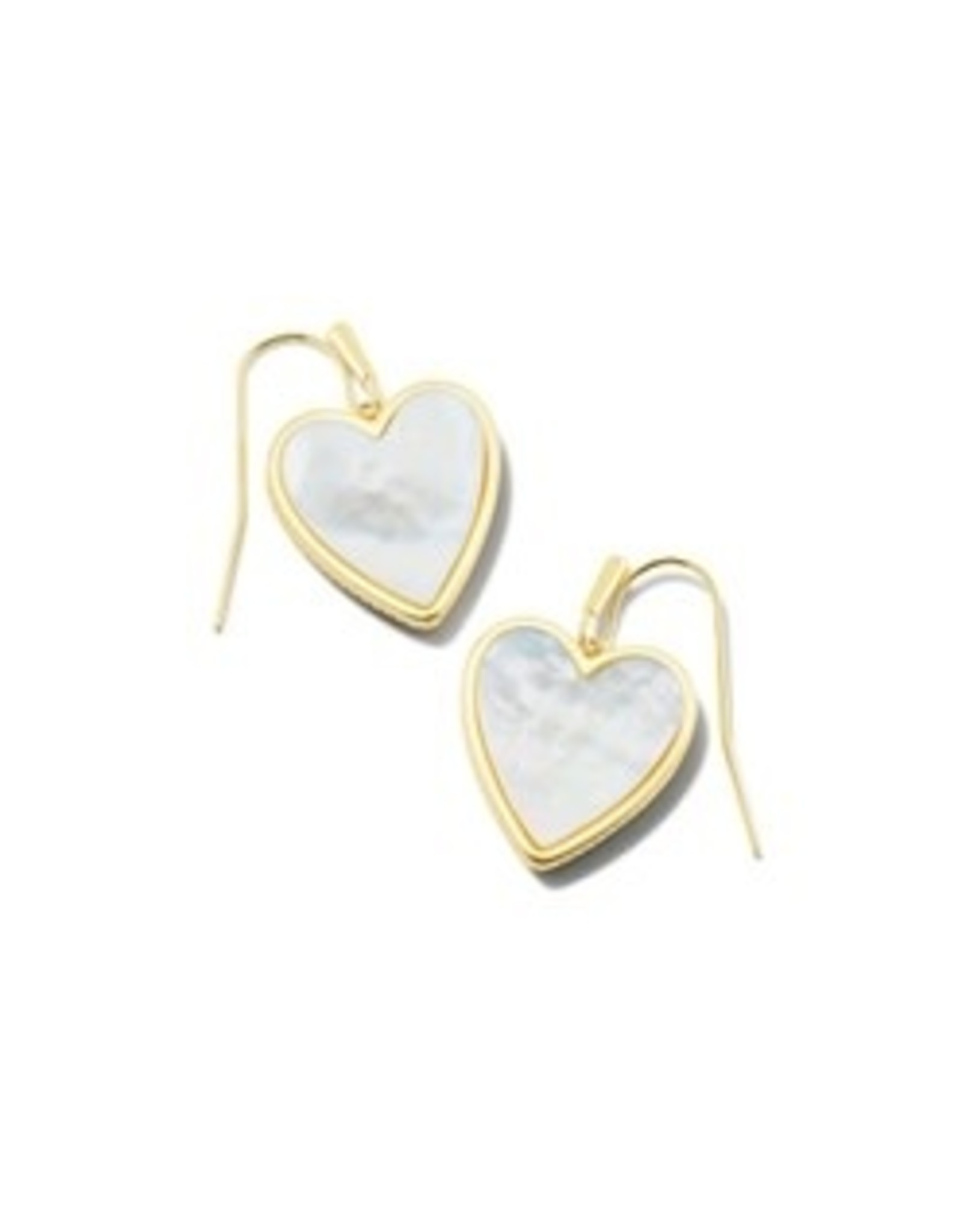Kendra Scott Heart Drop Earrings Gold/Ivory MOP