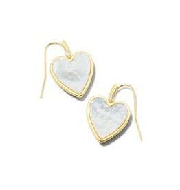 Kendra Scott Heart Drop Earrings Gold/Ivory MOP