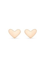Kendra Scott Ari Heart Stud Earrings 18K Rose Gold Vermeil