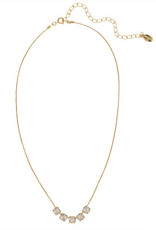 Sorrelli NFC84BGCRY -  Shaughna Tennis Necklace Bright Gold