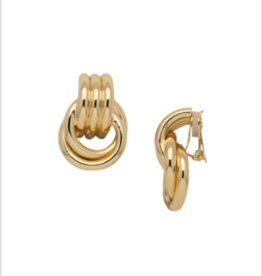 Sorrelli 4EFF16CBGMTL - Babs Clip On Earrings Gold