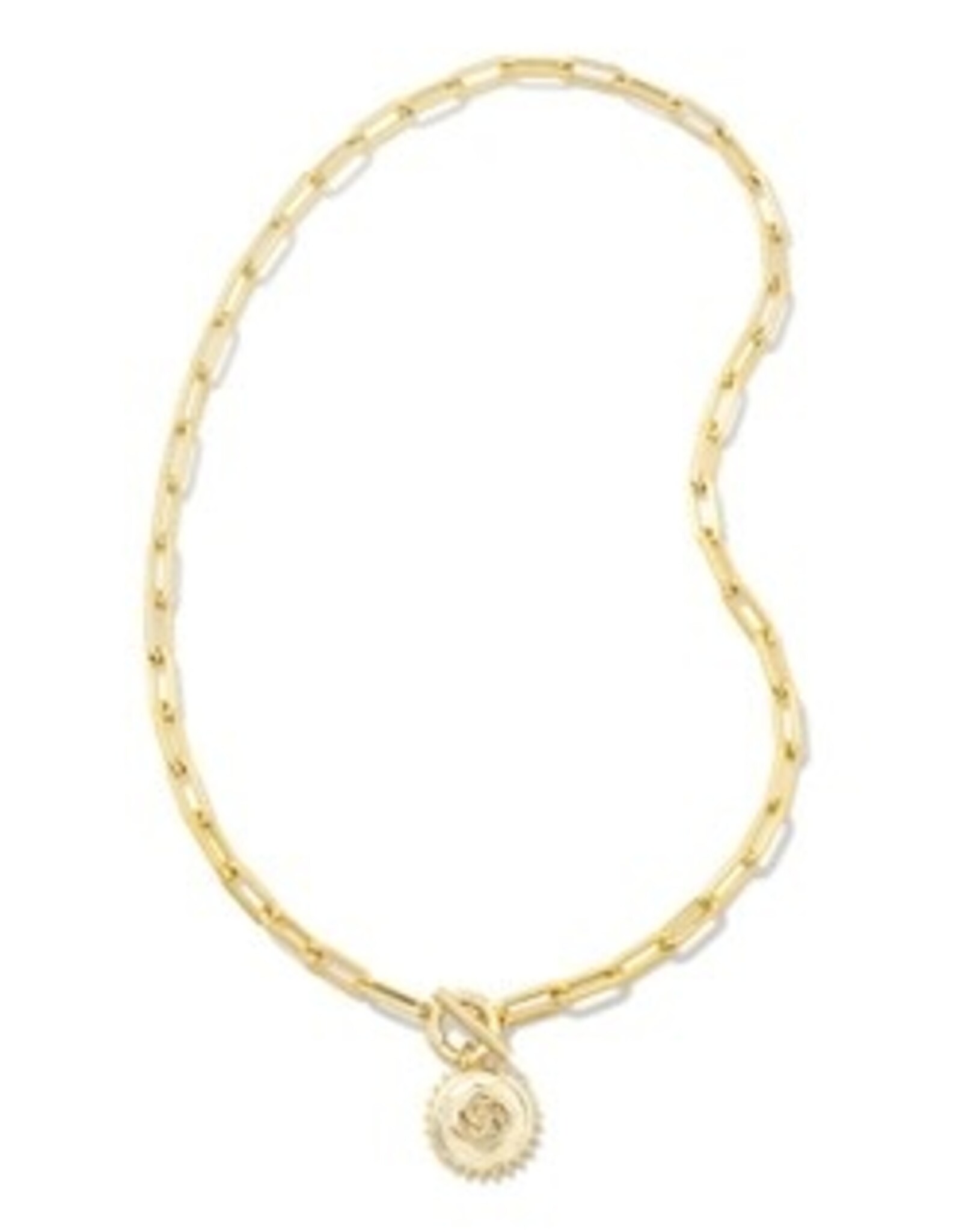 Kendra Scott Brielle Medallion Chain Necklace Gold