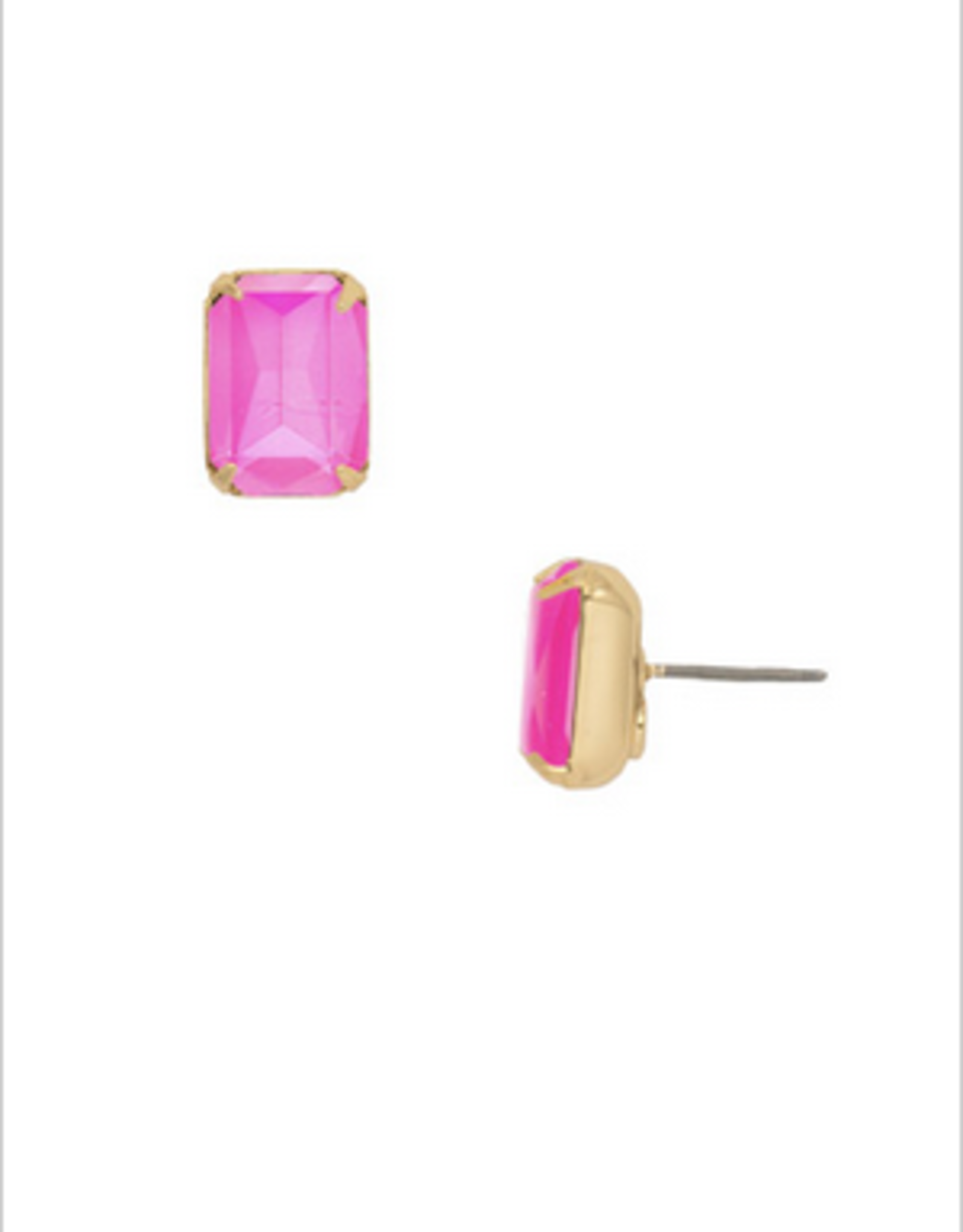Sorrelli ECT11BGETP - Electric Pink Everyday Stud Earrings