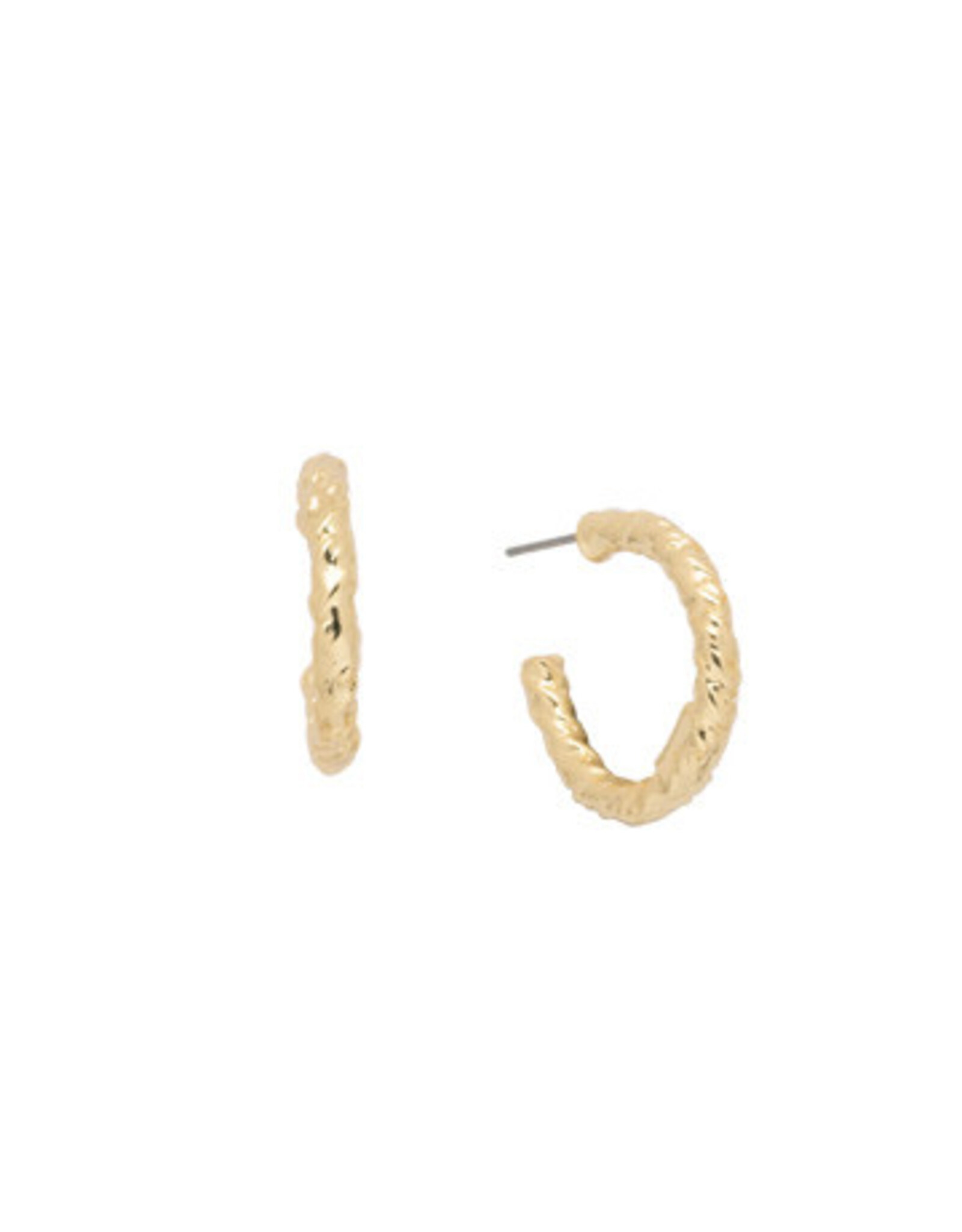 Sorrelli 4EFJ13BGMTL - Bare Metallic Olive Hoop Earrings