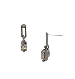 Sorrelli EFL66GMBD - Black Diamond Clarissa Chain Link Dangle Earrings