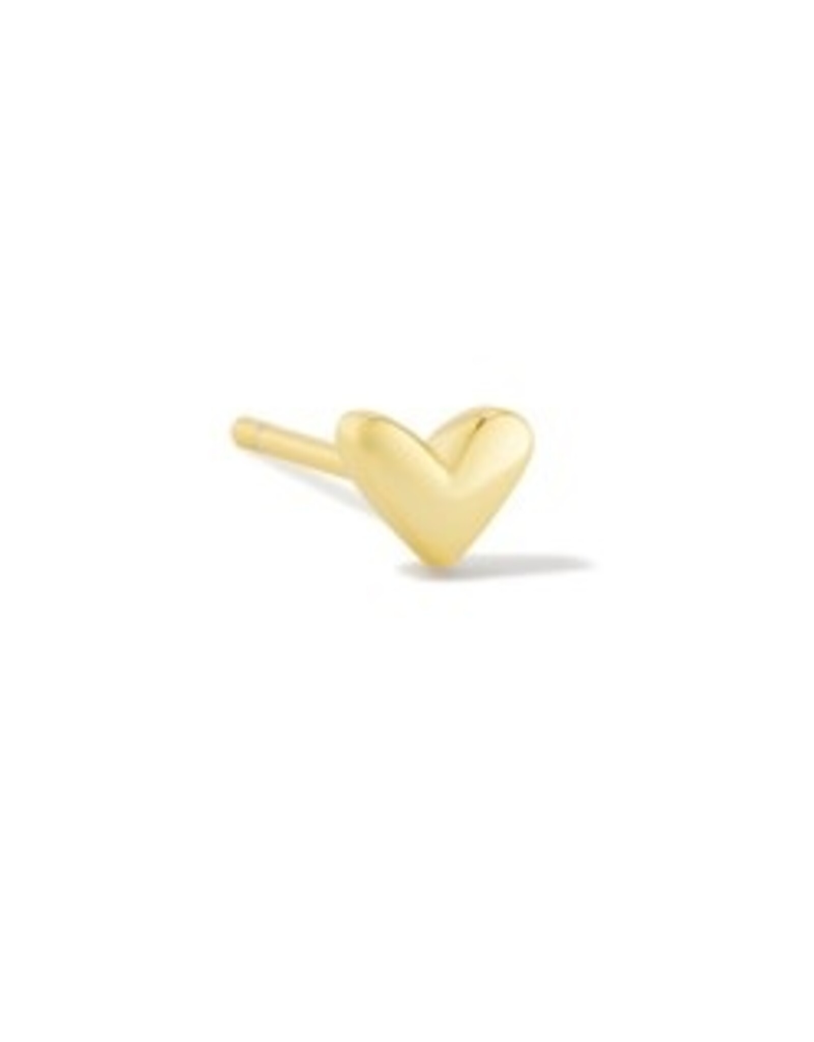 Kendra Scott Haven Heart Single Stud Earring Gold