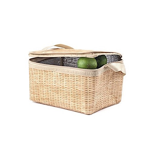 Kikkerland Wicker Lunch Box