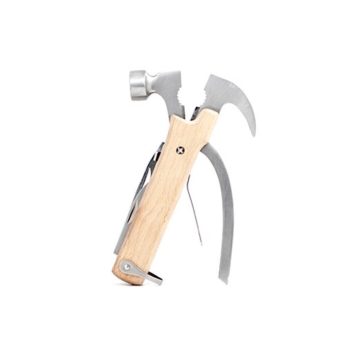 Kikkerland Wood Multi Function Hammer Tool