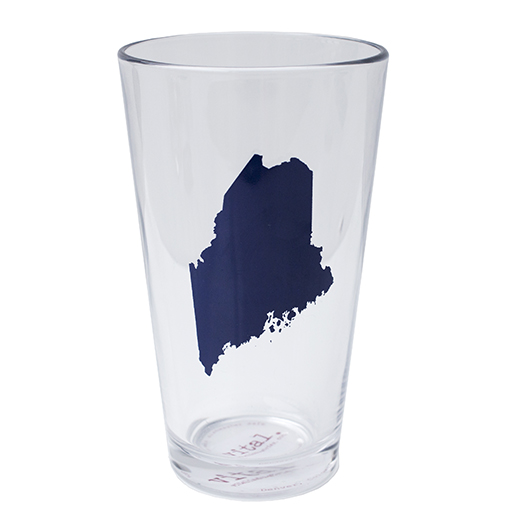 Maine State Pint Glass - Navy