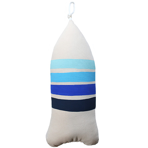 Maine Lobster Buoy Pillow - Ombre Blue
