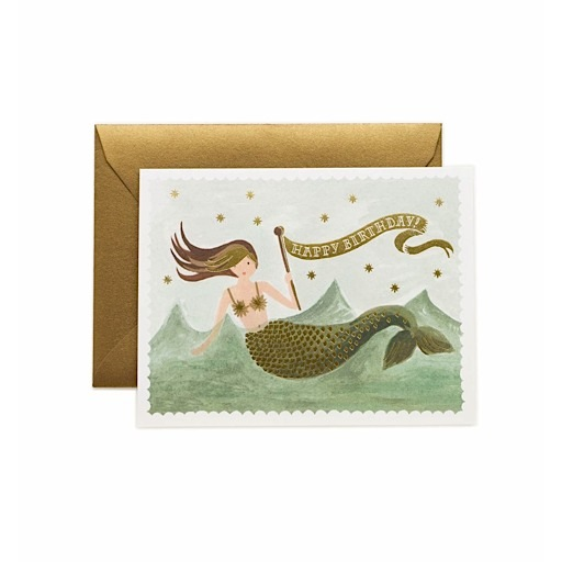 Rifle Paper Co. - Mermaid Birthday Card