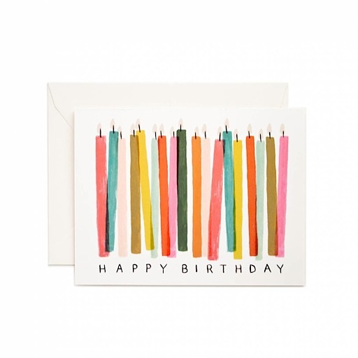 Rifle Paper Co. Card - Happy Birthday Candles