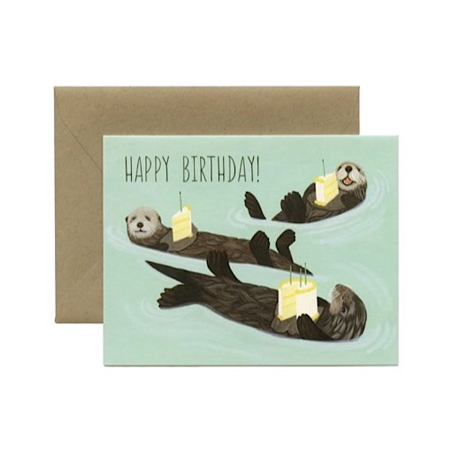 Yeppie Paper - Otter Birthday Card