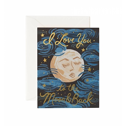 Rifle Paper Co. Rifle Paper Co. To The Moon and Back Card