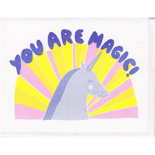 Yellow Owl Workshop Card - You Are Magic