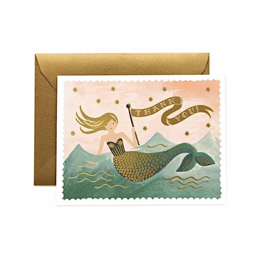 Rifle Paper Co. Card - Mermaid Thank You