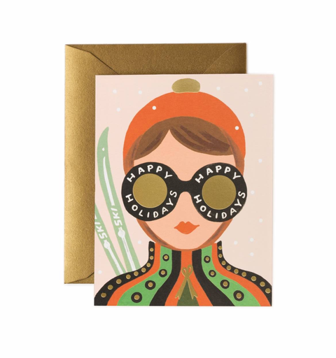 Rifle Paper Co. Rifle Paper Co. - Ski Girl Holiday Card