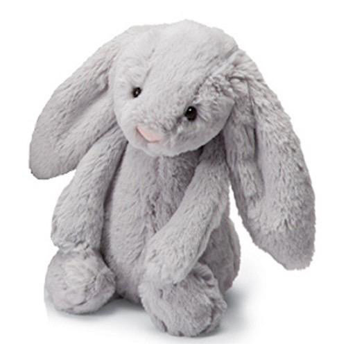 Jellycat Bashful Grey Bunny - Medium - 12 Inches