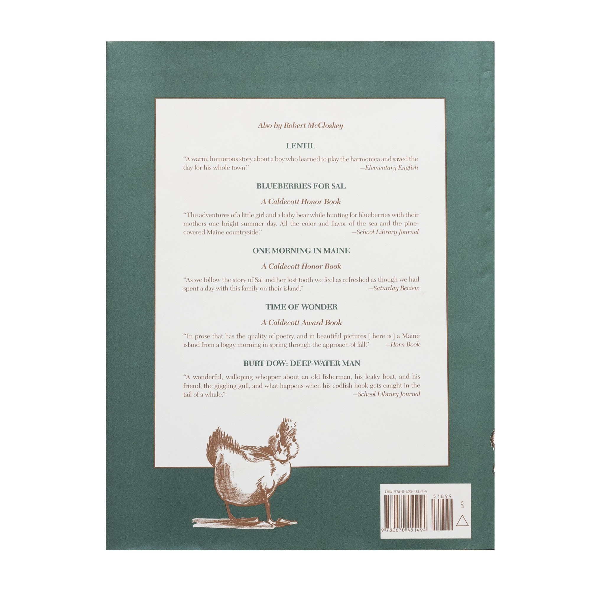 Make Way For Ducklings Hardcover