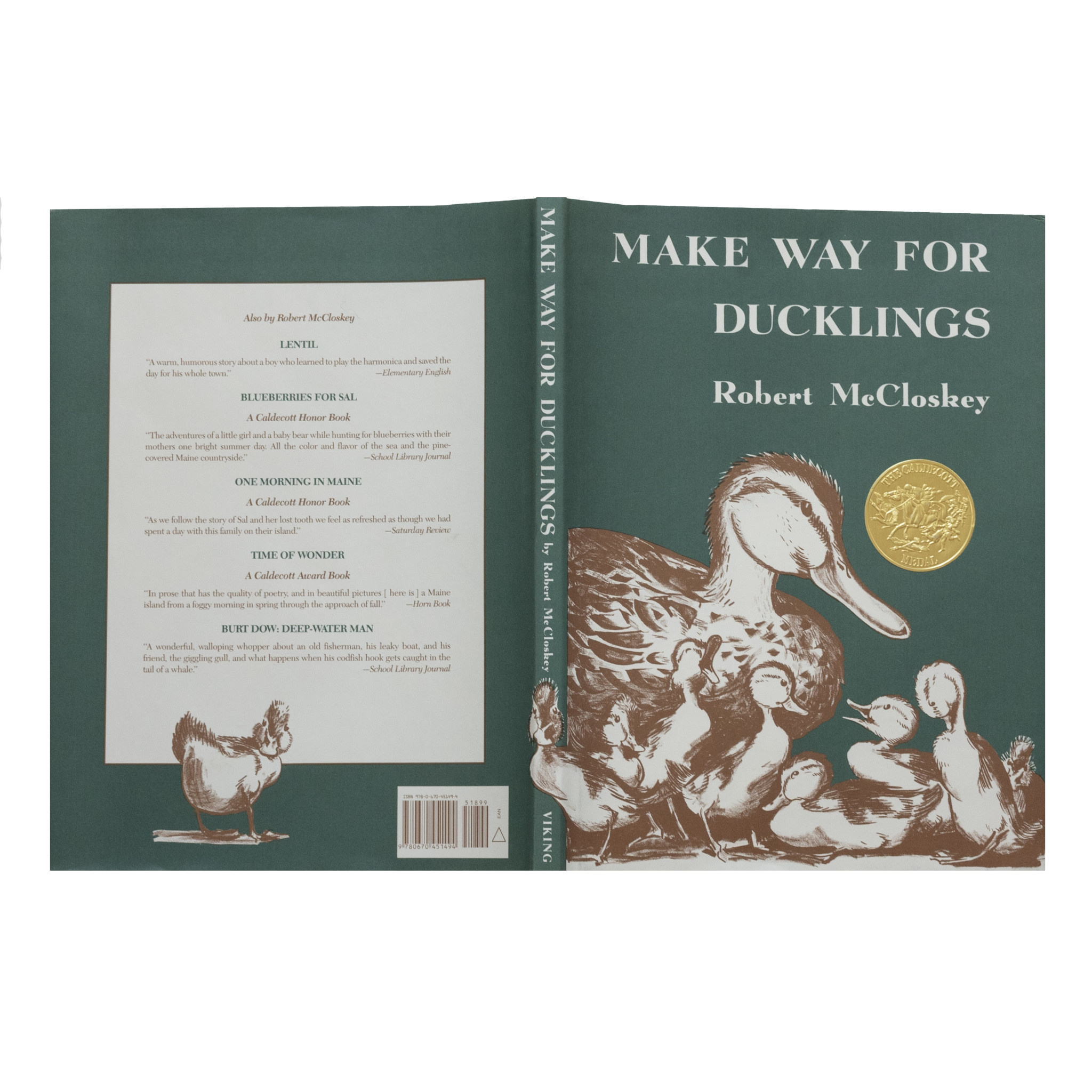 Make Way For Ducklings Hardcover Book