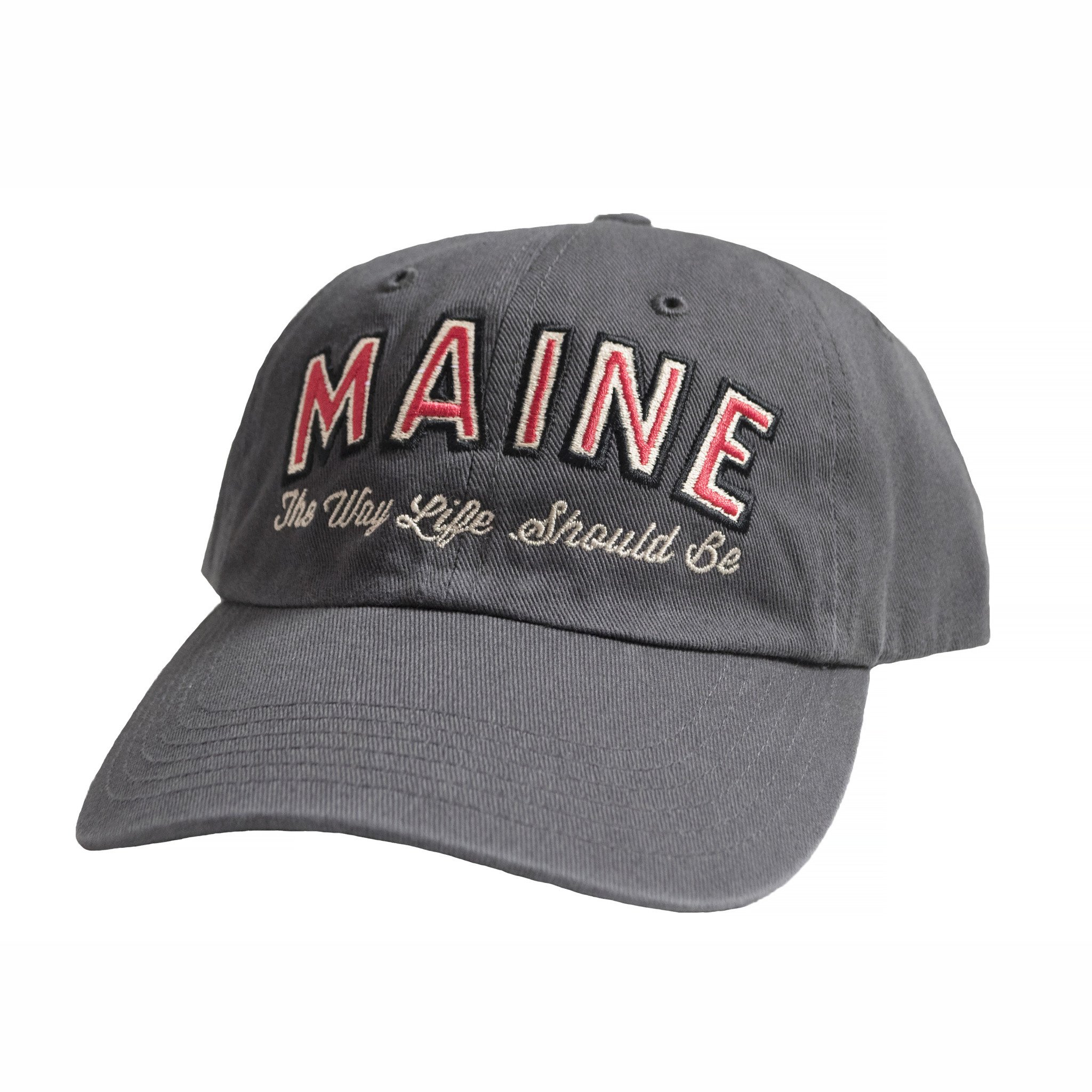 Daytrip Society Maine The Way Life Should Be Dad Hat - Charcoal