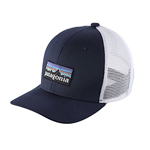 Patagonia Kids Trucker Hat - P-6 Logo - Navy Blue