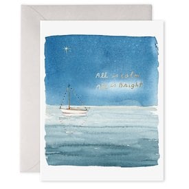 E Frances Paper E. Frances - Holiday Sailboat Box Set of 6 Cards