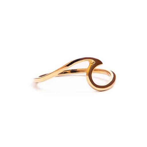 Pura Vida Pura Vida - Wave Ring - Gold