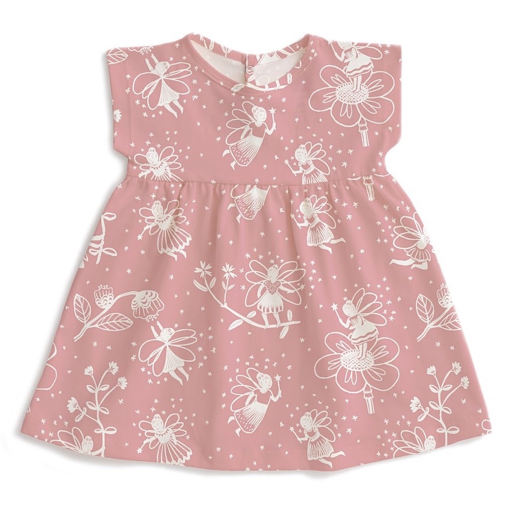dusty pink baby dress