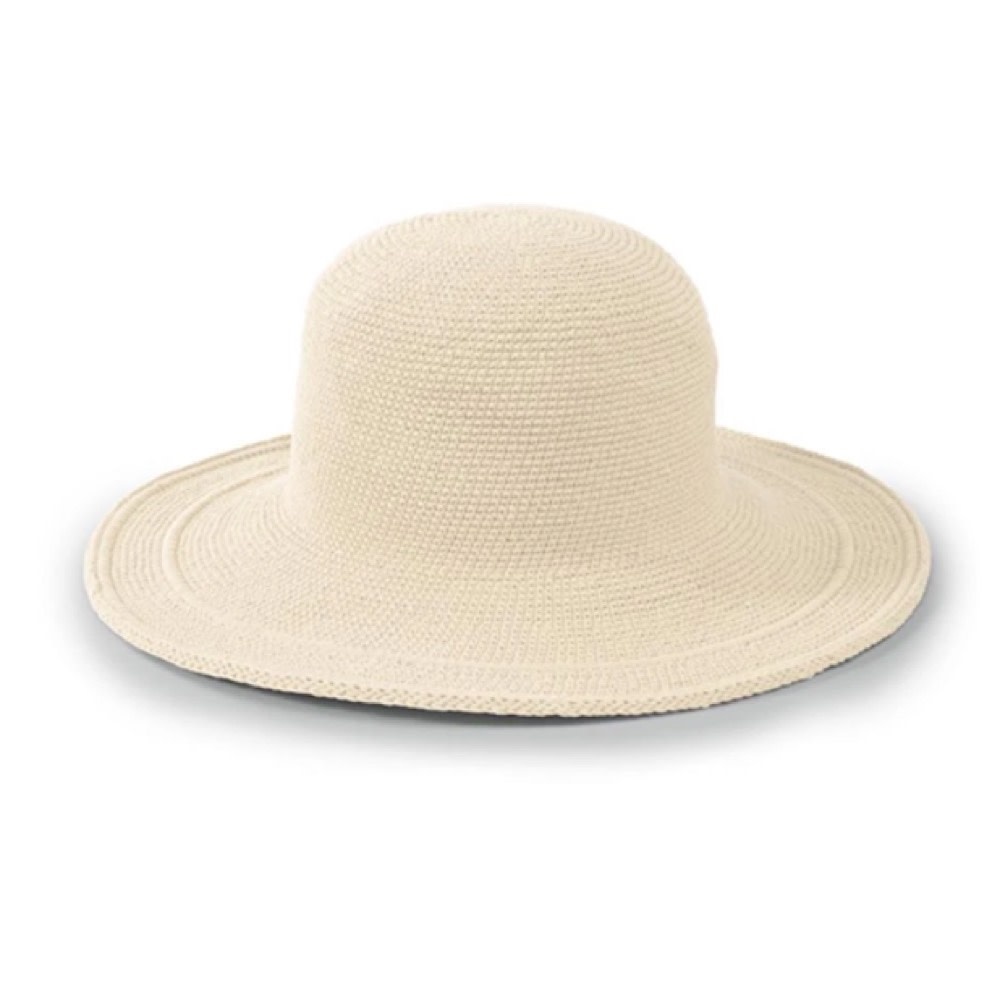 San Diego Hat Company Crochet Cotton Hat 4" Brim - Natural