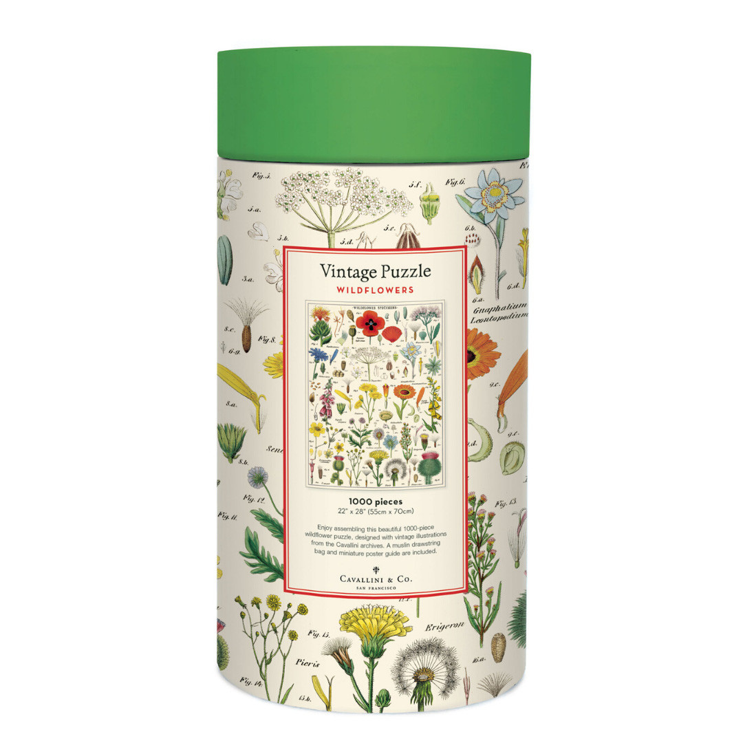 Cavallini 1000 Piece Puzzle - Wildflowers