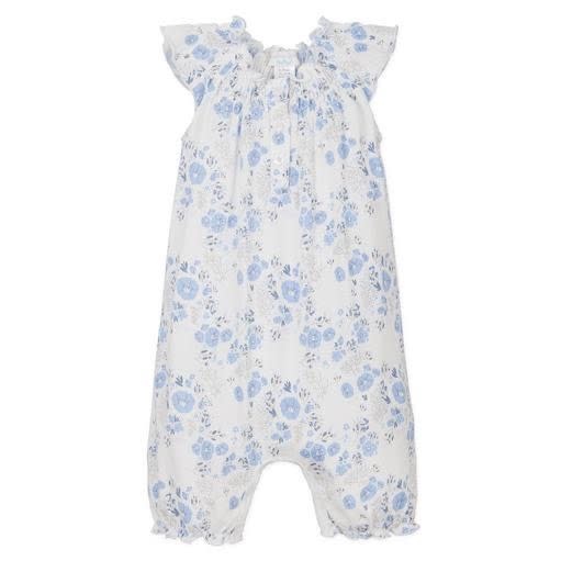 Feather Baby Feather Baby Angel-Sleeve Romper - Maria on White