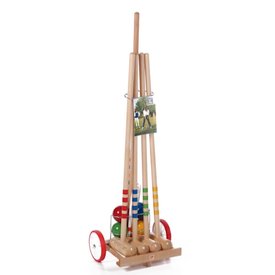 Kettler 4 Player Croquet Set with Trolley