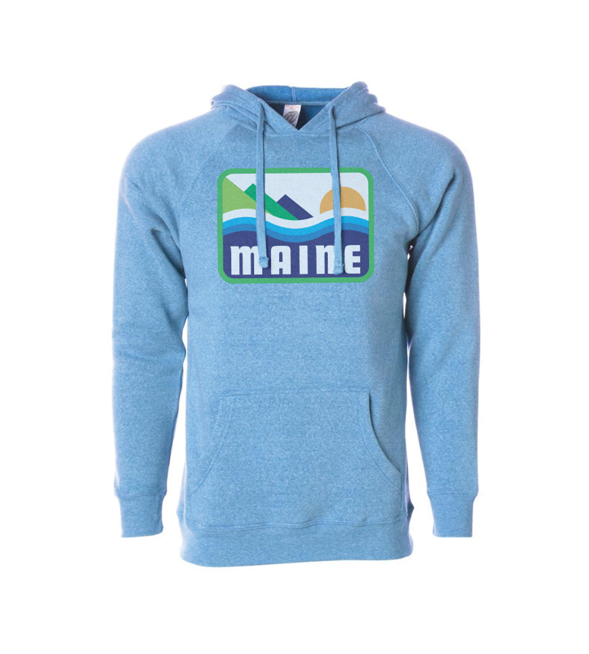 Woods & Sea Woods & Sea - Patamania Youth Hoodie - Heather Pacific Blue