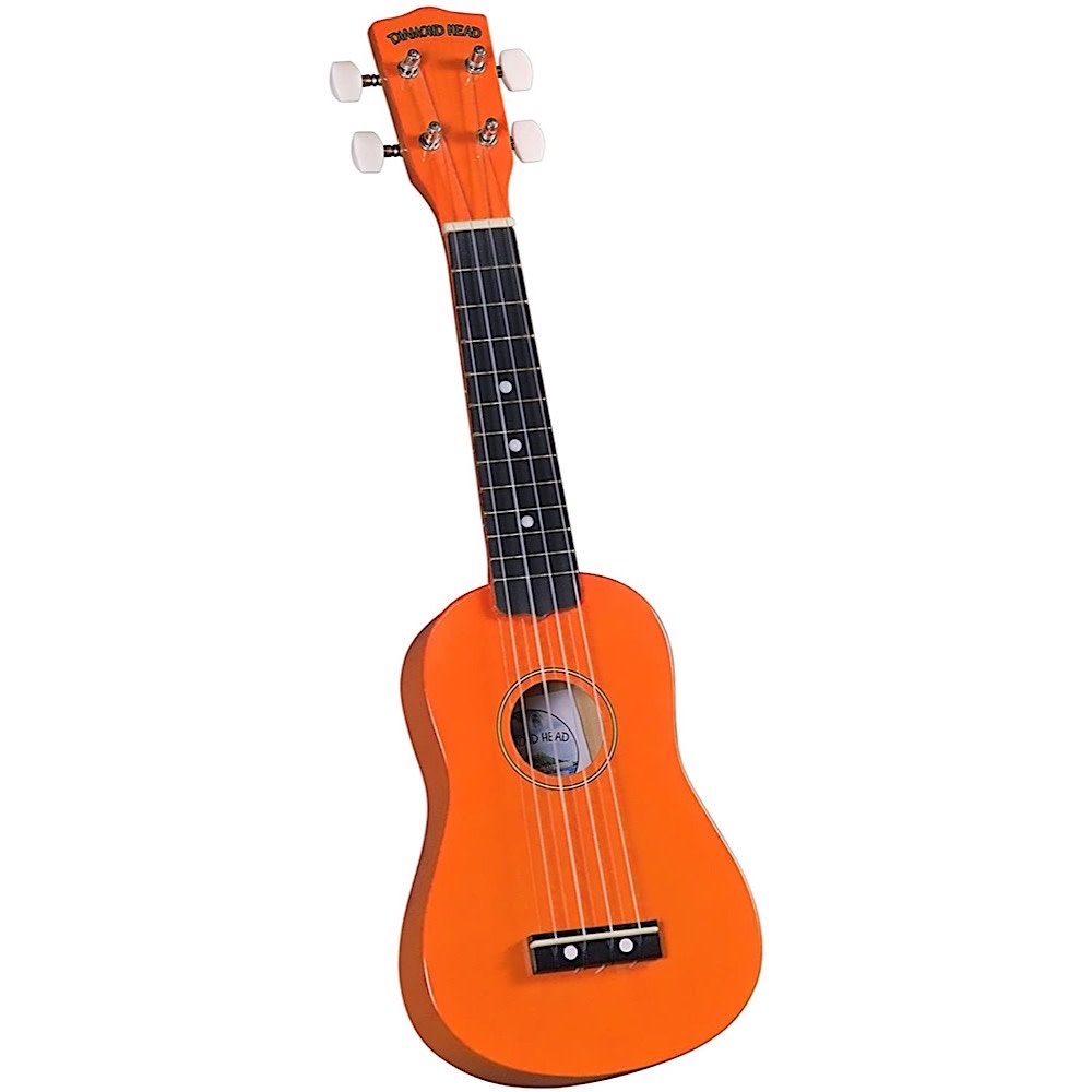 Saga Musical Instruments Diamond Head Ukulele - Orange