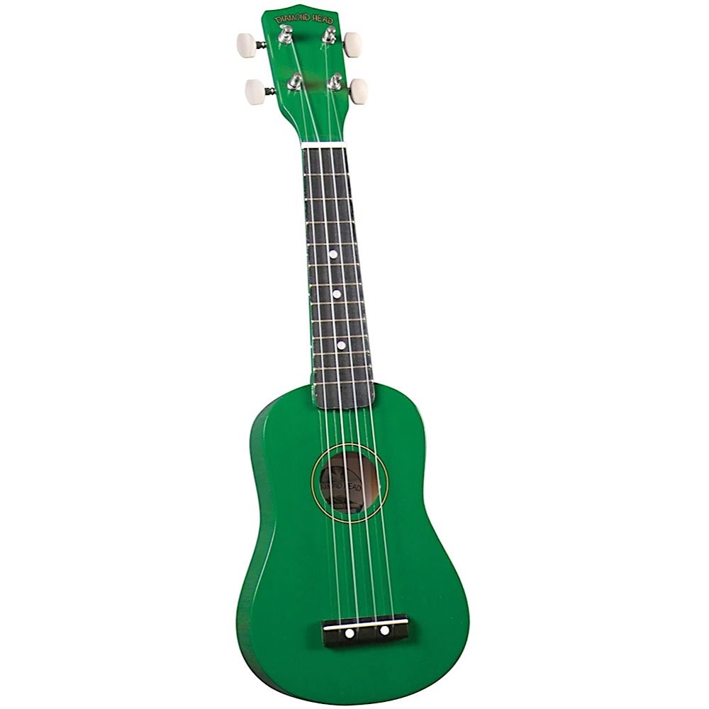 Saga Musical Instruments Diamond Head Ukulele - Green