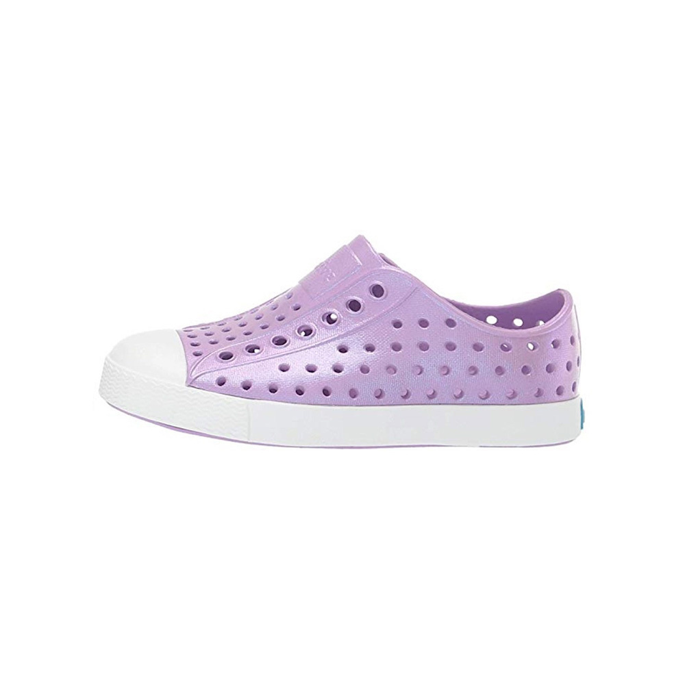 purple iridescent shoes