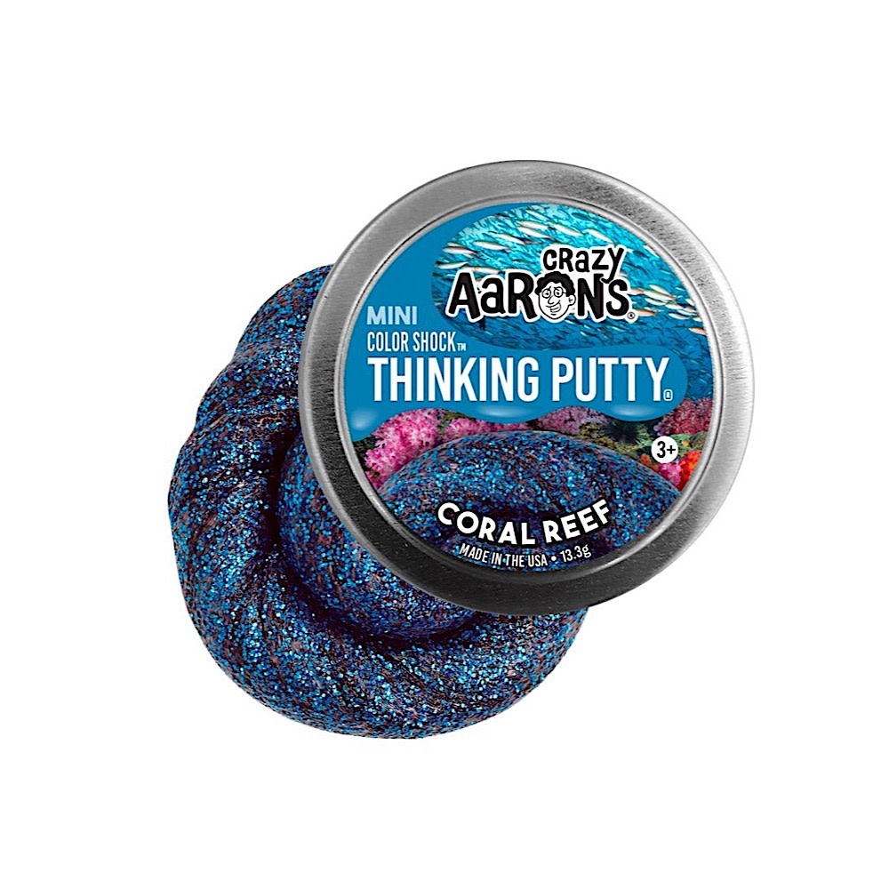 Crazy Aaron's Thinking Putty Mini - 2 inches - Coral Reef