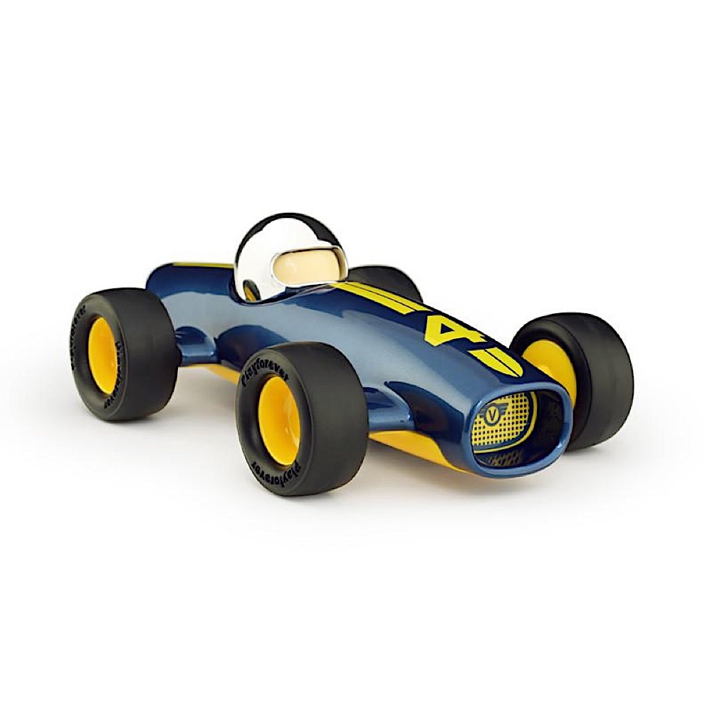 Playforever Malibu Lucas Car - Blue/Yellow