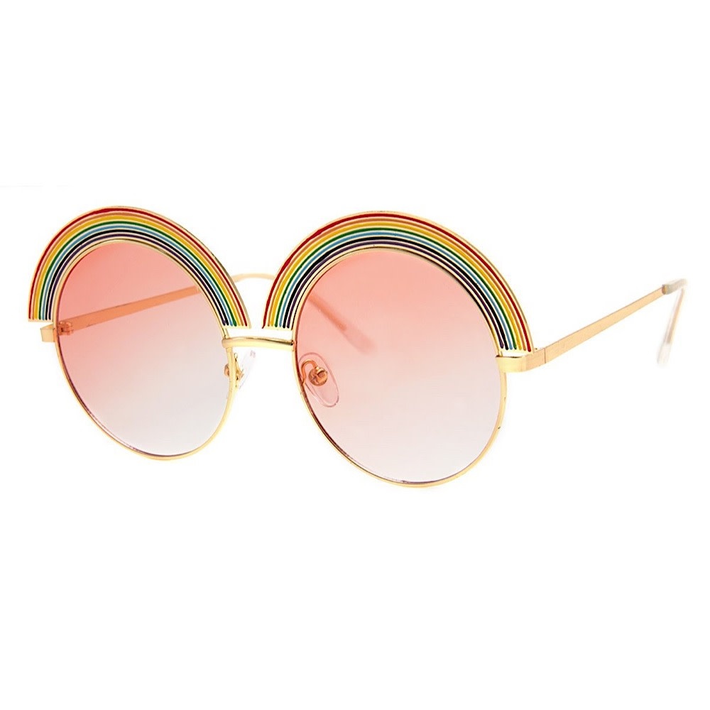AJ Morgan Rainbow Sunglasses - Gold/Pink
