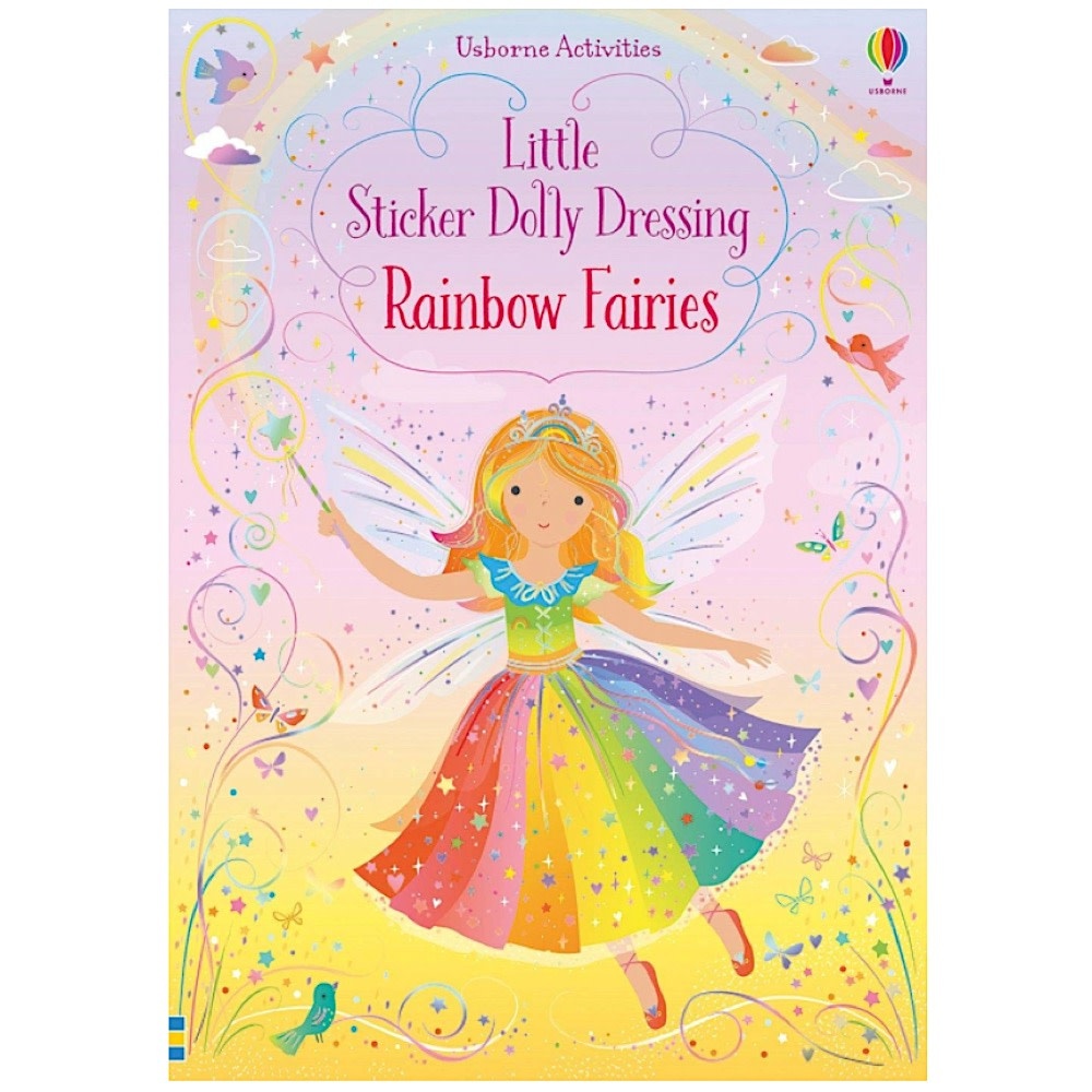 Usborne Little Sticker Dolly Dressing Activity Book - Rainbow Fairies