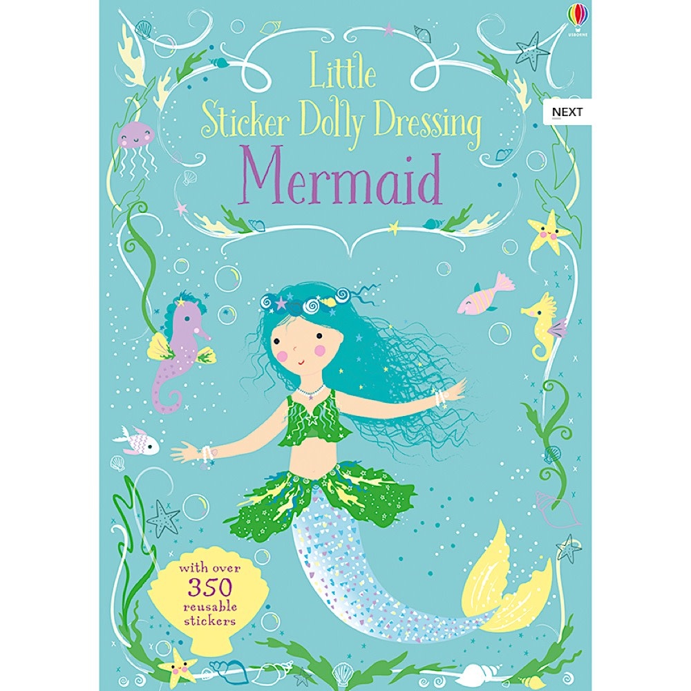 Usborne Little Sticker Dolly Dressing Activity Book - Mermaids